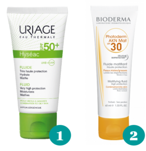 protetores solares para pele com acne