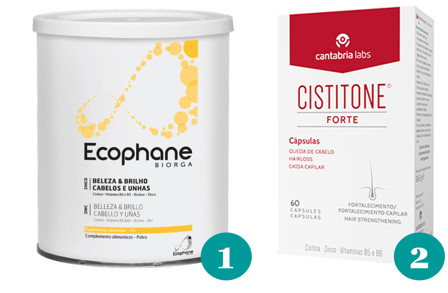suplementos para queda de cabelo